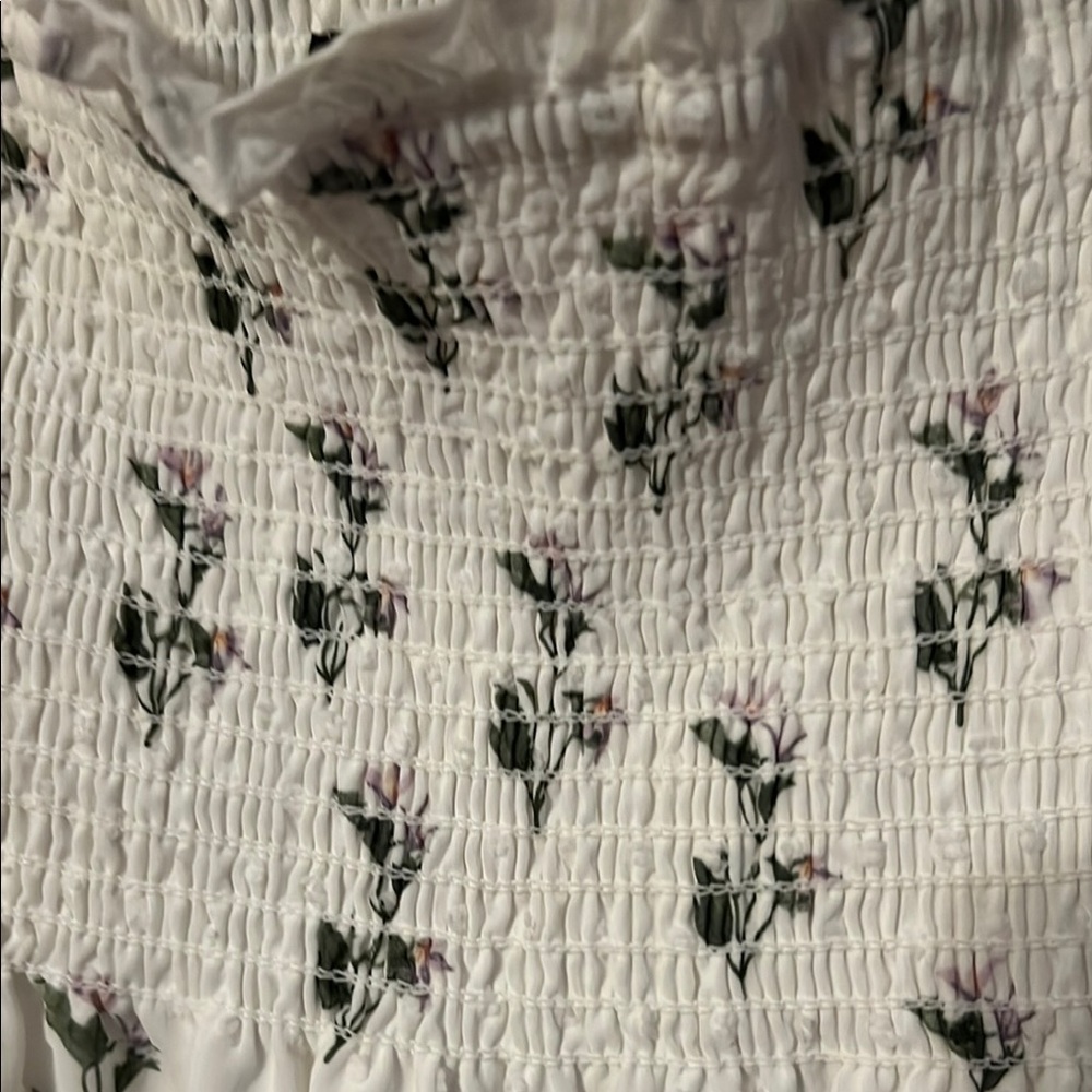 o.p.t White and Green Tiered Ruffled Sundress - Picture 4 of 12